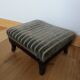 Wooden and velvet footrest