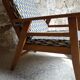 Armchair and its footrest 60s
