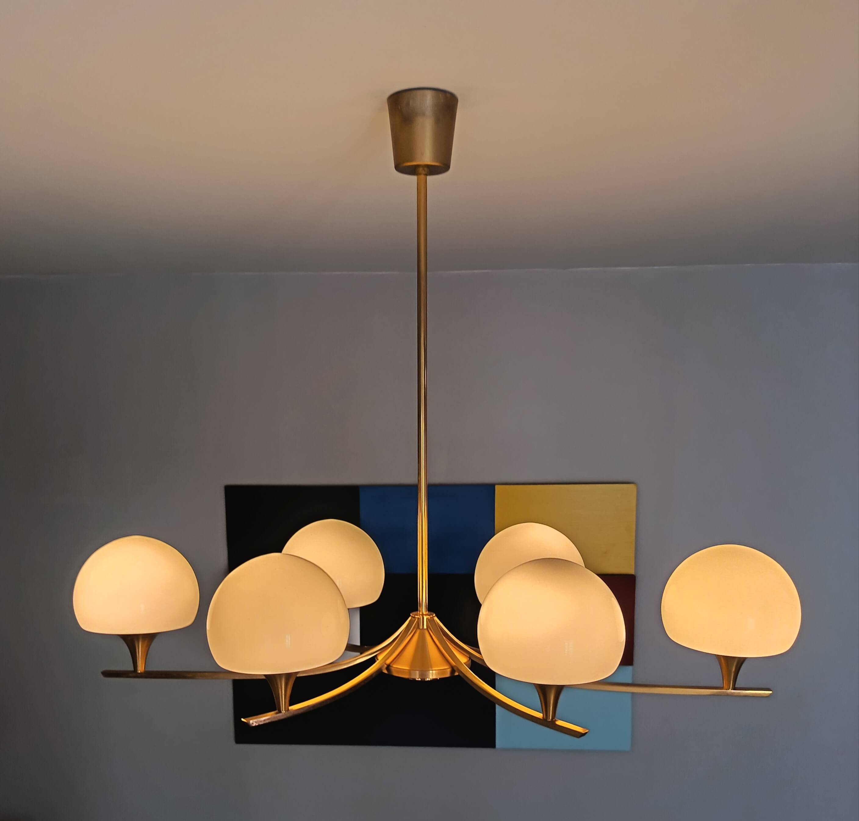 Chandelier par Gaetano Sciolari des années 1970