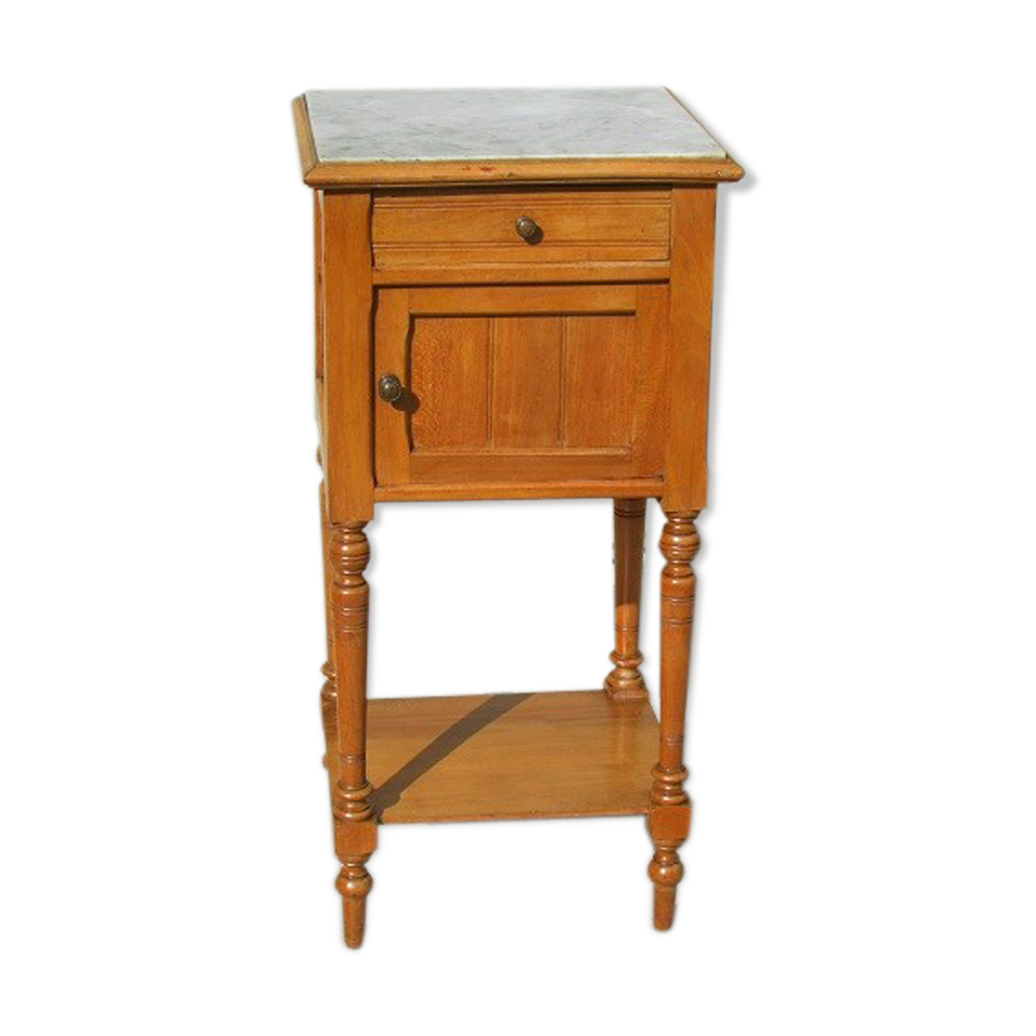 Night table, bedside, art nouveau era in beech