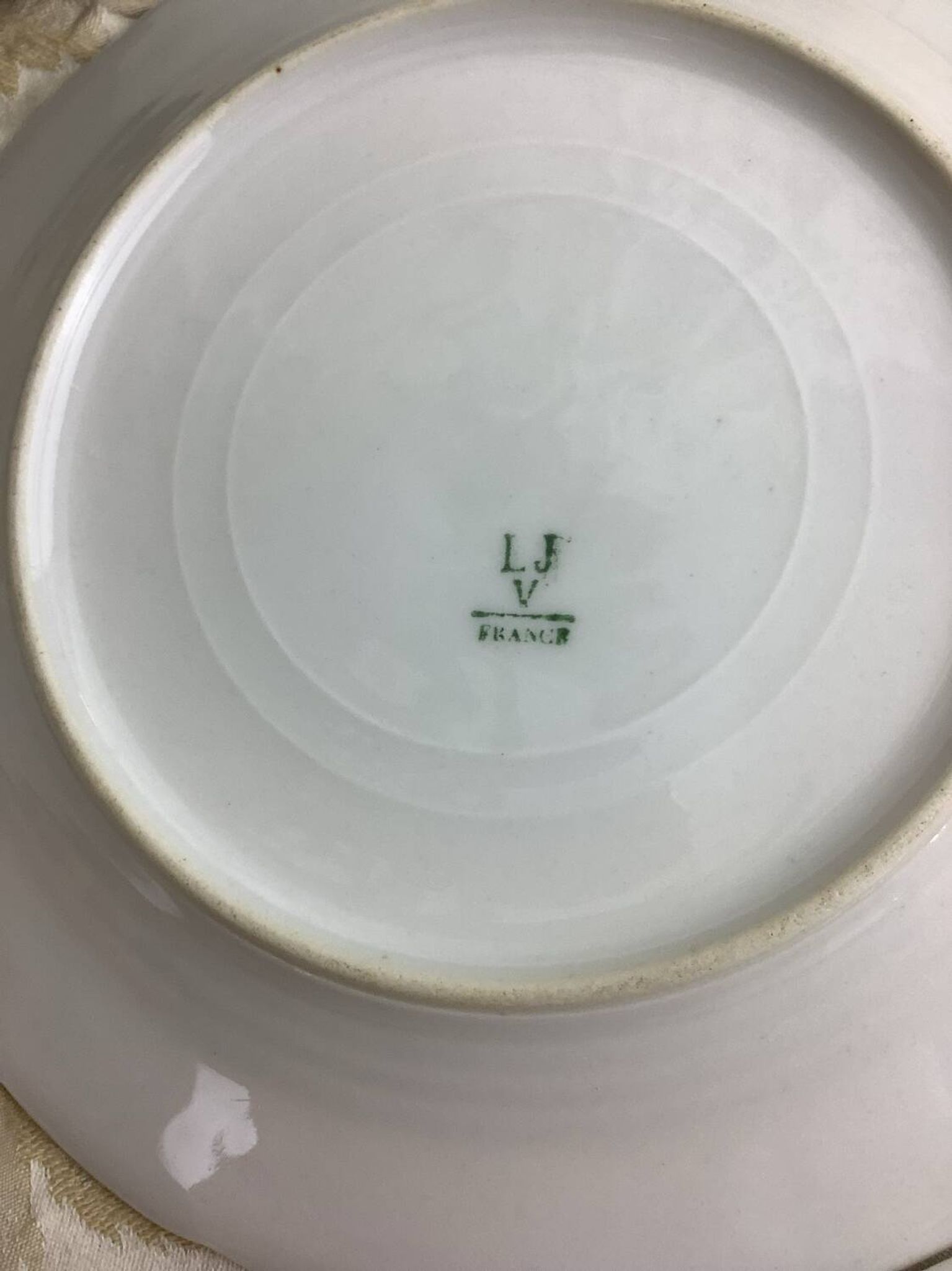 6 Assiettes à dessert Porcelaine Limoges