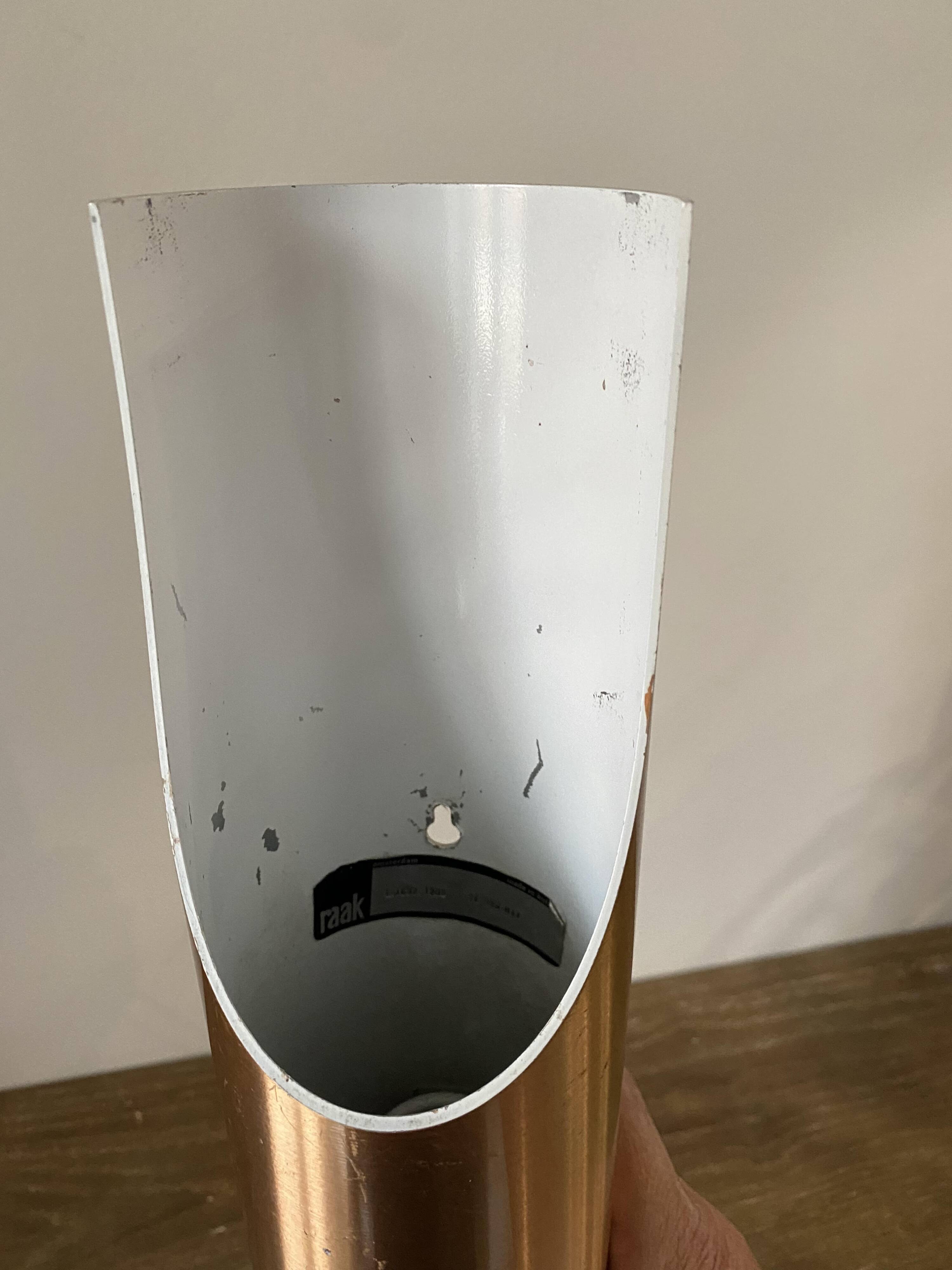 N3 Sconce Fuga XL copper / rosé wall light Raak Komulainen 1970 vintage