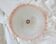 Vintage Italian ceiling light in pink Murano glass, 40 cm