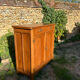 Vintage Parisian buffet in solid beech, hazelnut colour.