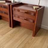 Pair of Scandinavian style bedside tables