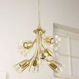 Mid-Century Chandelier by Emil Stejnar for Rupert Nikoll / 1950s Austria / Flower Bouquet Light