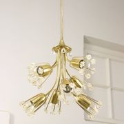Mid-Century Chandelier by Emil Stejnar for Rupert Nikoll / 1950s Austria / Flower Bouquet Light