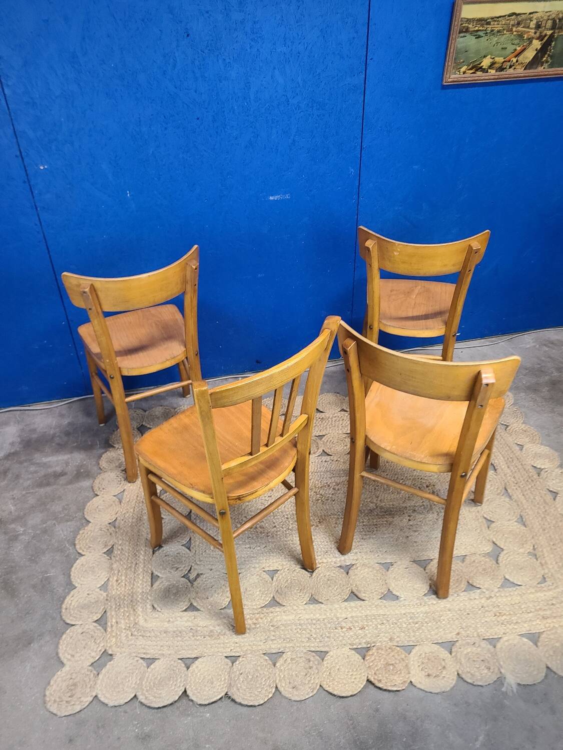4 vintage luterma bistro chairs