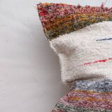 Hand-woven handmade cushion cover made from recycled cotton