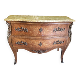 2 rosewood drawer chest of drawers with marble top