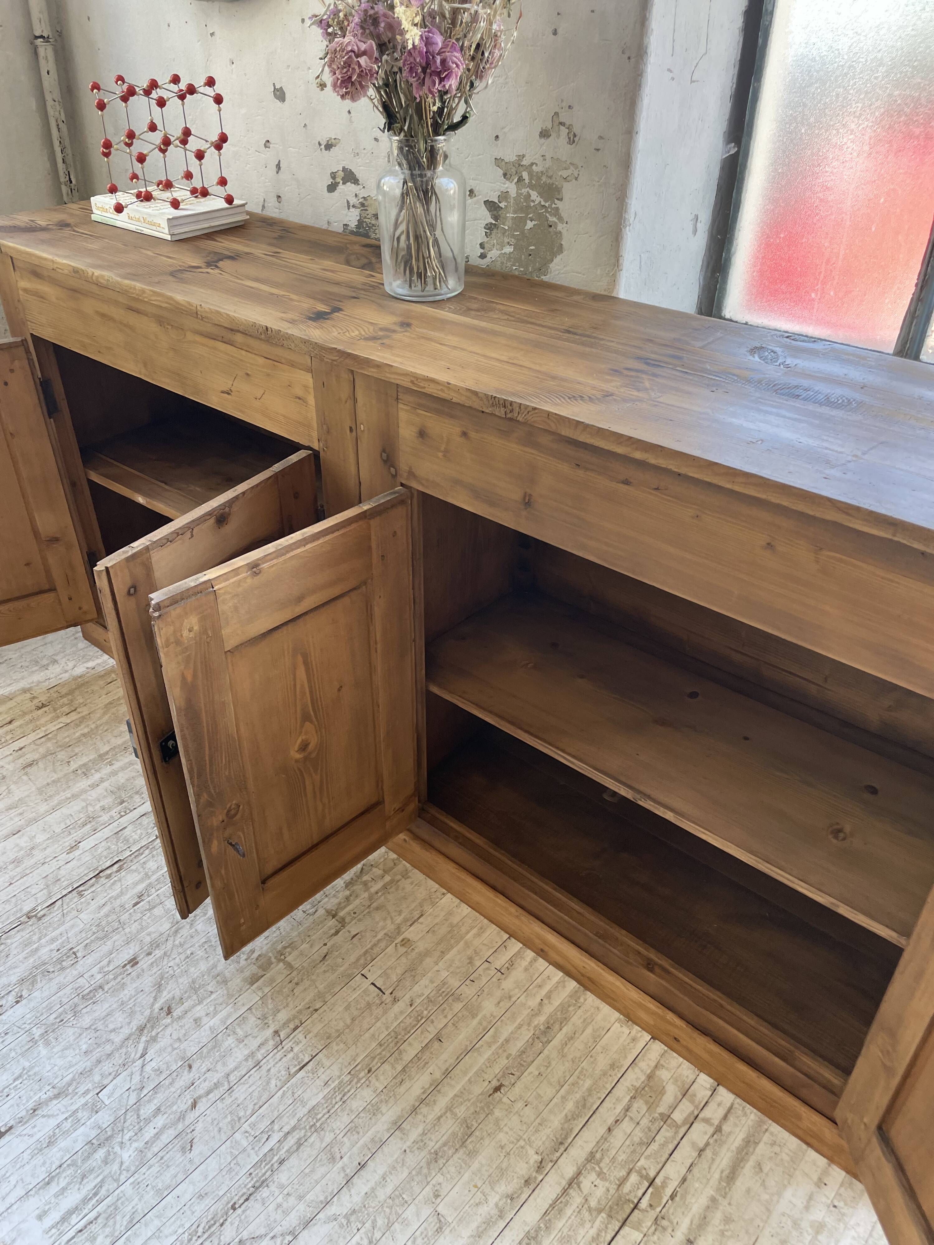 2m pine craft furniture sideboard