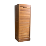 Vintage oak curtain filing cabinet