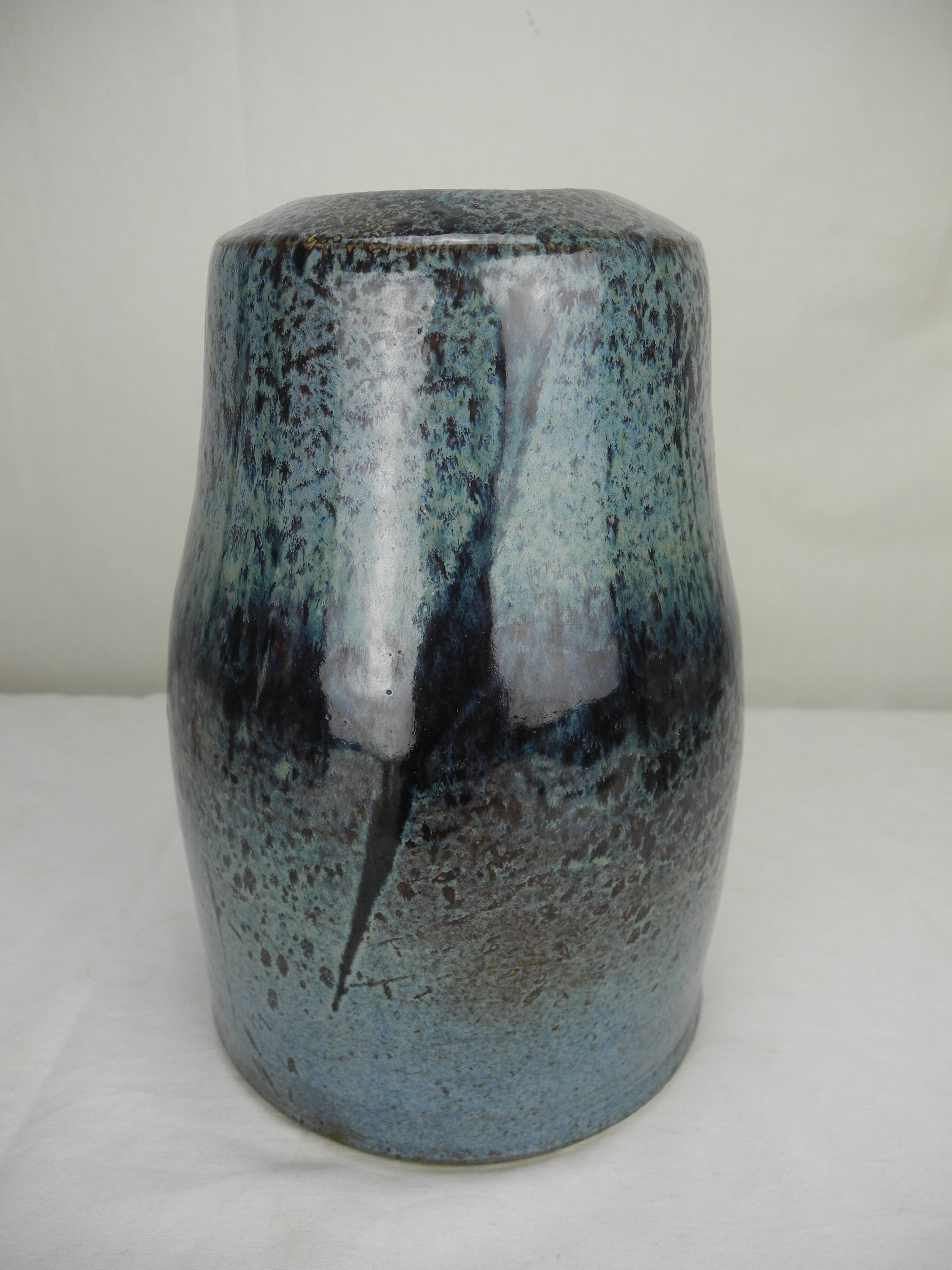 old ceramic vase Jean Yves Lemonnier vintage decor French ceramic Keramik