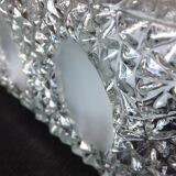 Structured/vintage glass square ceiling light 60s-70s
