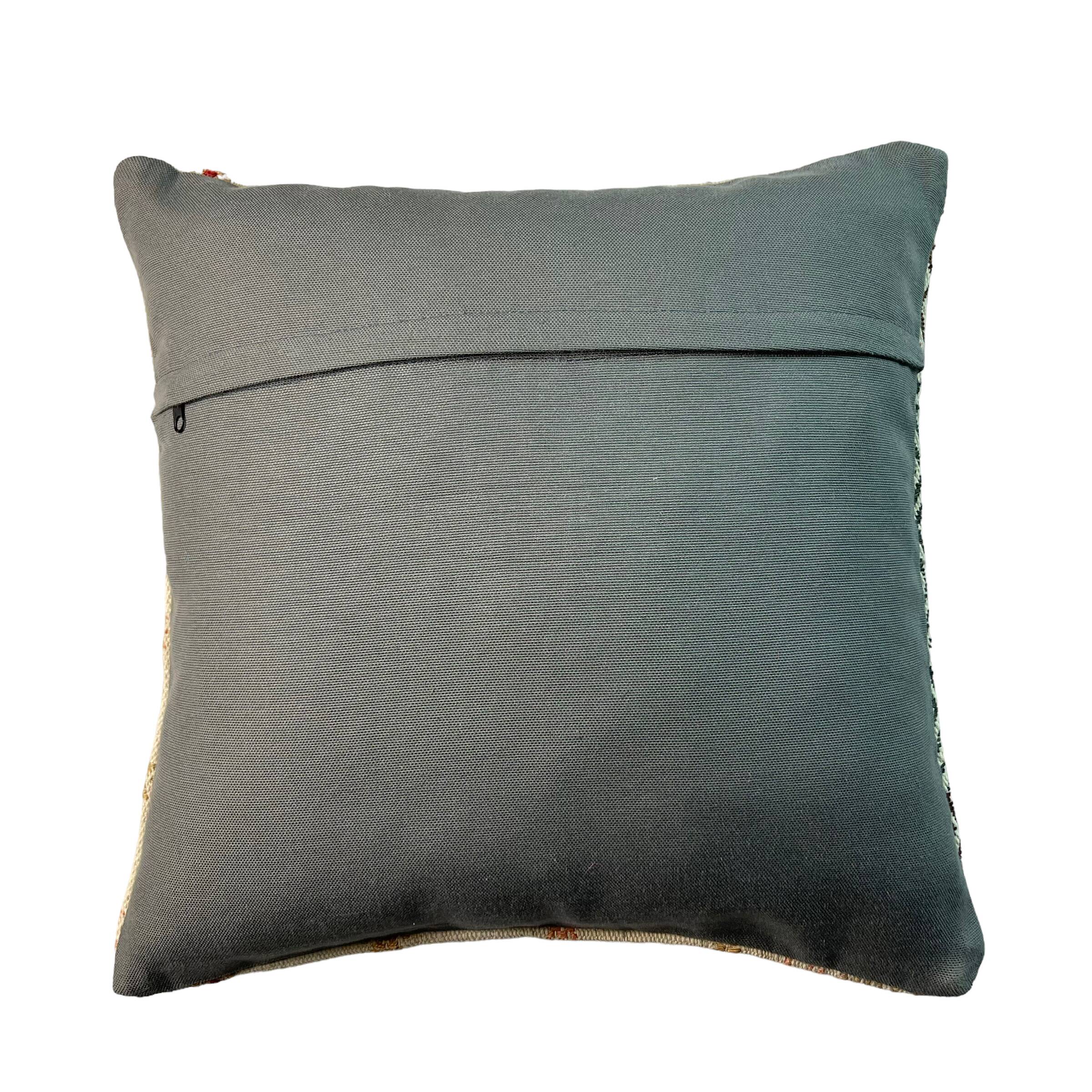 Vintage turkish kilim cushion cover , 45 x 45 cm