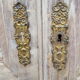 Pair of old doors haired