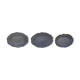 Three dishes in antique tin