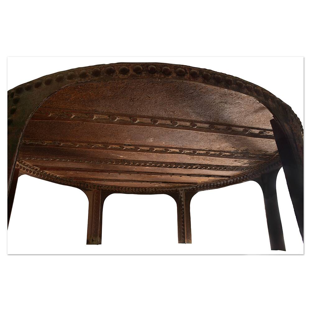 Monumental Round Cast Iron Table