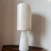 Mid-Century Modernist Spanish Alabaster Table Lamp, 1990s