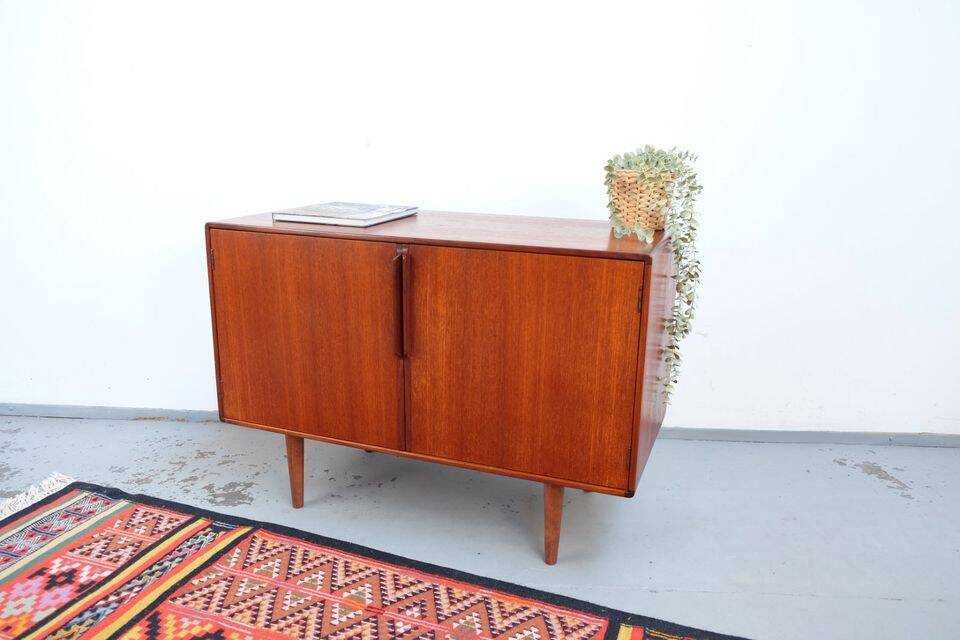 Vintage retro 1960s ASKO commode in teak, mid-century style.