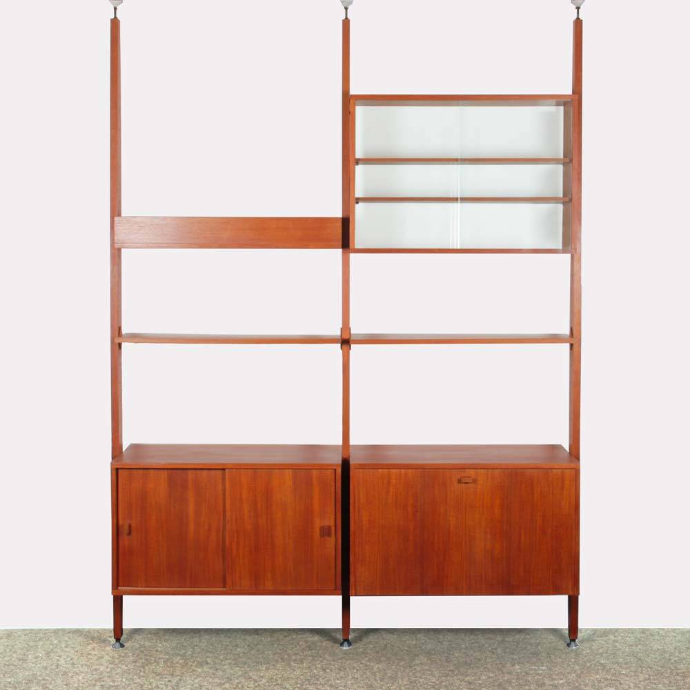 Vintage 1960s wooden wall unit