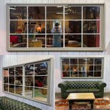 Large English industrial mirror, 1990s work, pub background