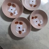 Gres 4 handmade soup plates