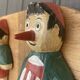 Porte Manteaux - Serviettes Pinocchio Superbe Travail Artisanal Années 40/50