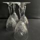 4 verres en cristal taillé