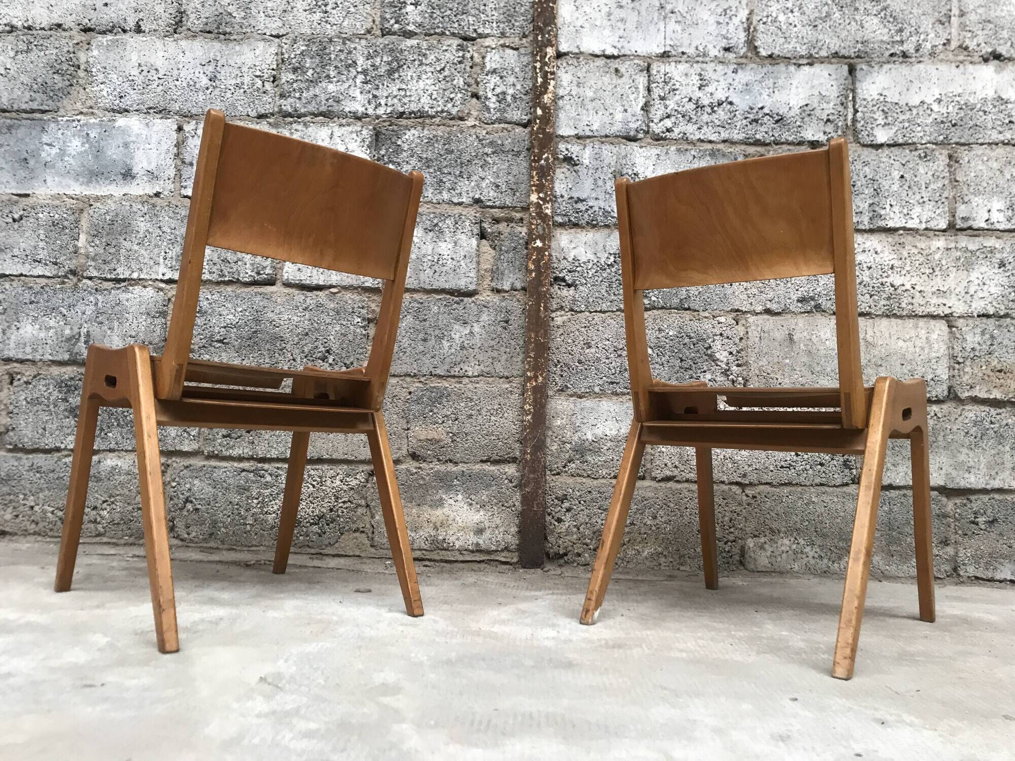 Series of 11 chairs 1950/1960