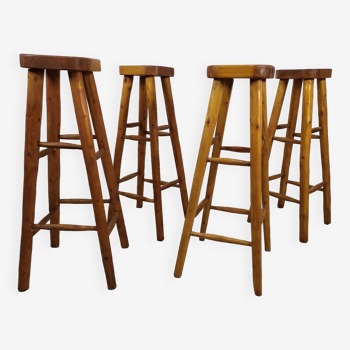 4 brutalist bar stools