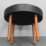 1960s Leather Danish Stool