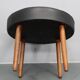 Tabouret danois en cuir des années 1960
