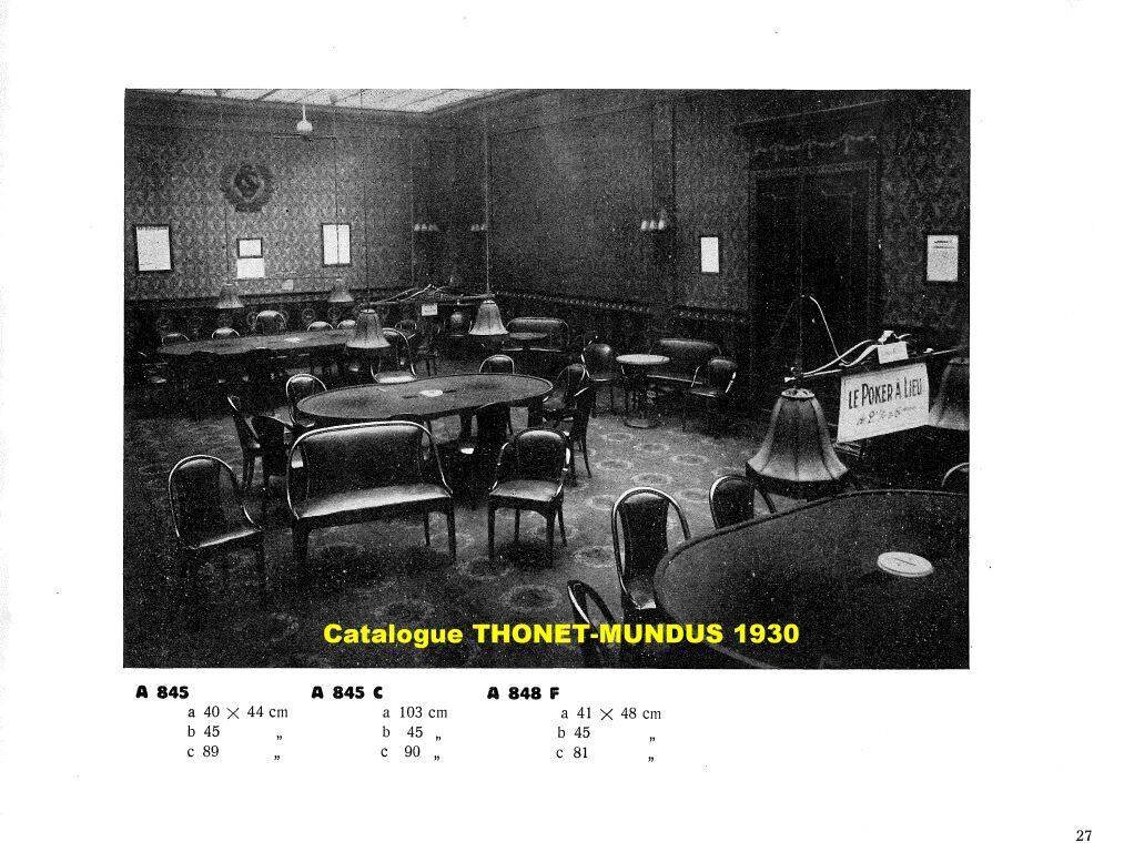 Pair of chairs by otto prutscher for thonet no. a845. circa 1930.