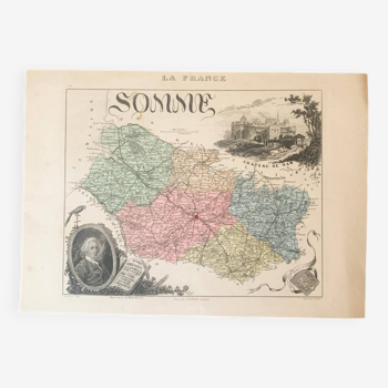 Geographic map of the Somme