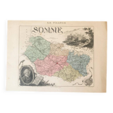 Geographic map of the Somme