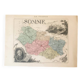 Geographic map of the Somme