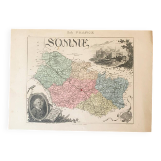 Carte géographique de la Somme