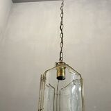 Italian glass brass pendant ceiling lamp