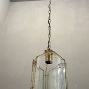 Italian glass brass pendant ceiling lamp