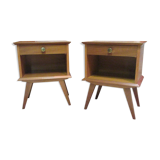 Pair nightstands vintage