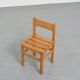 Set of three chairs and two stools Maison Regain, circa 1970
