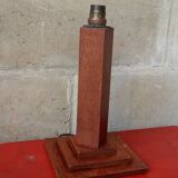 1950s oak lamp base