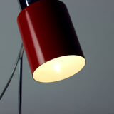 Lampe de table en chrome et métal rouge, par Josef Hurka pour Napako 1960s