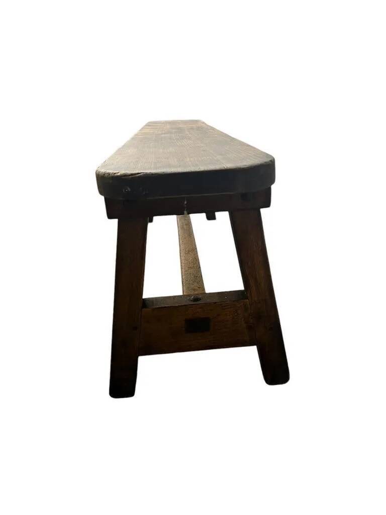 Vintage solid wood sofa / dining bench