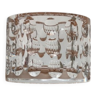 Vintage crystal glass chandelier by Oleg Cassini