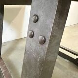 Table basse rivetée industrielle, années 1960