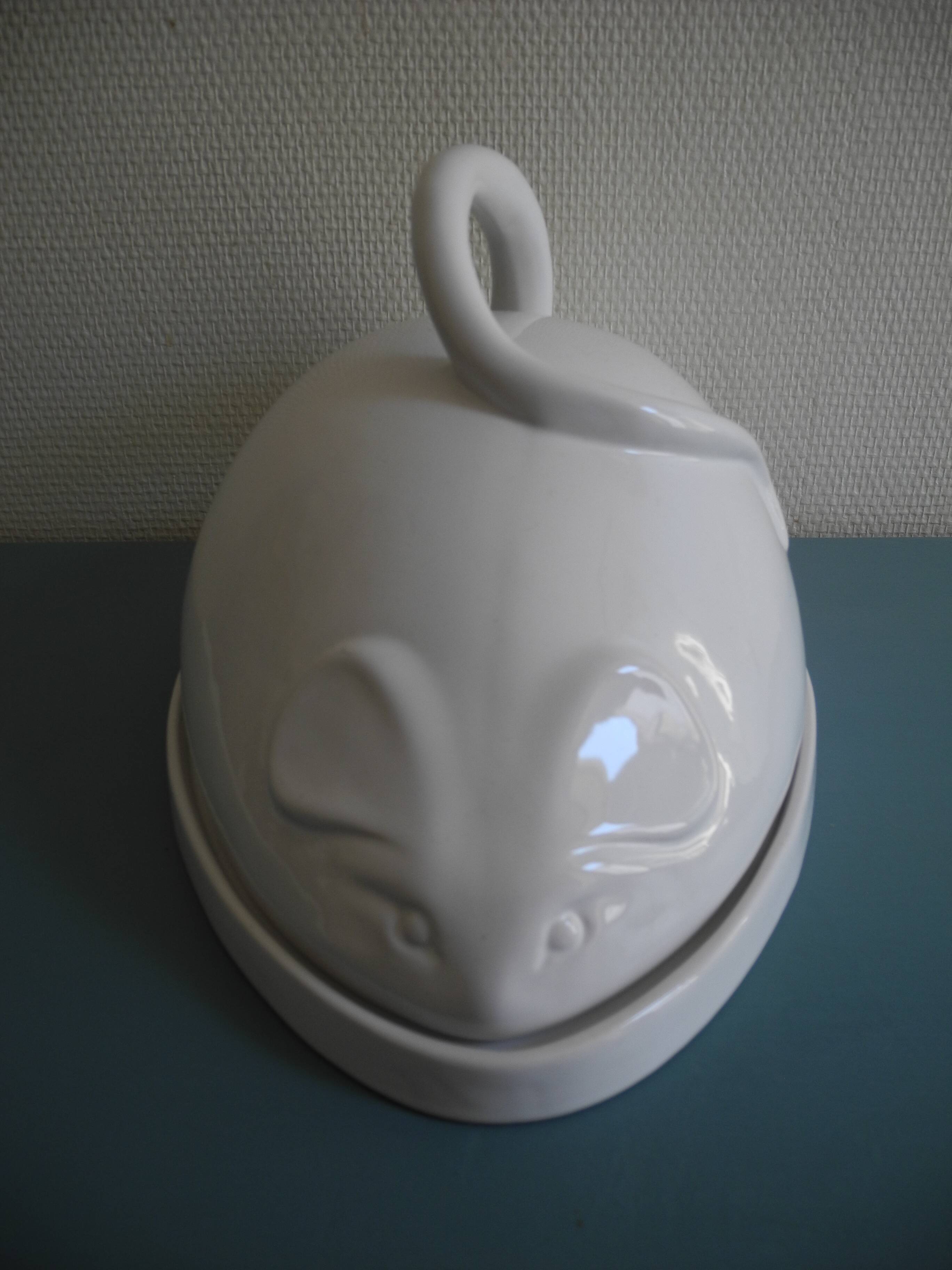 old cheese tray bell mouse vintage table decoration cheese board