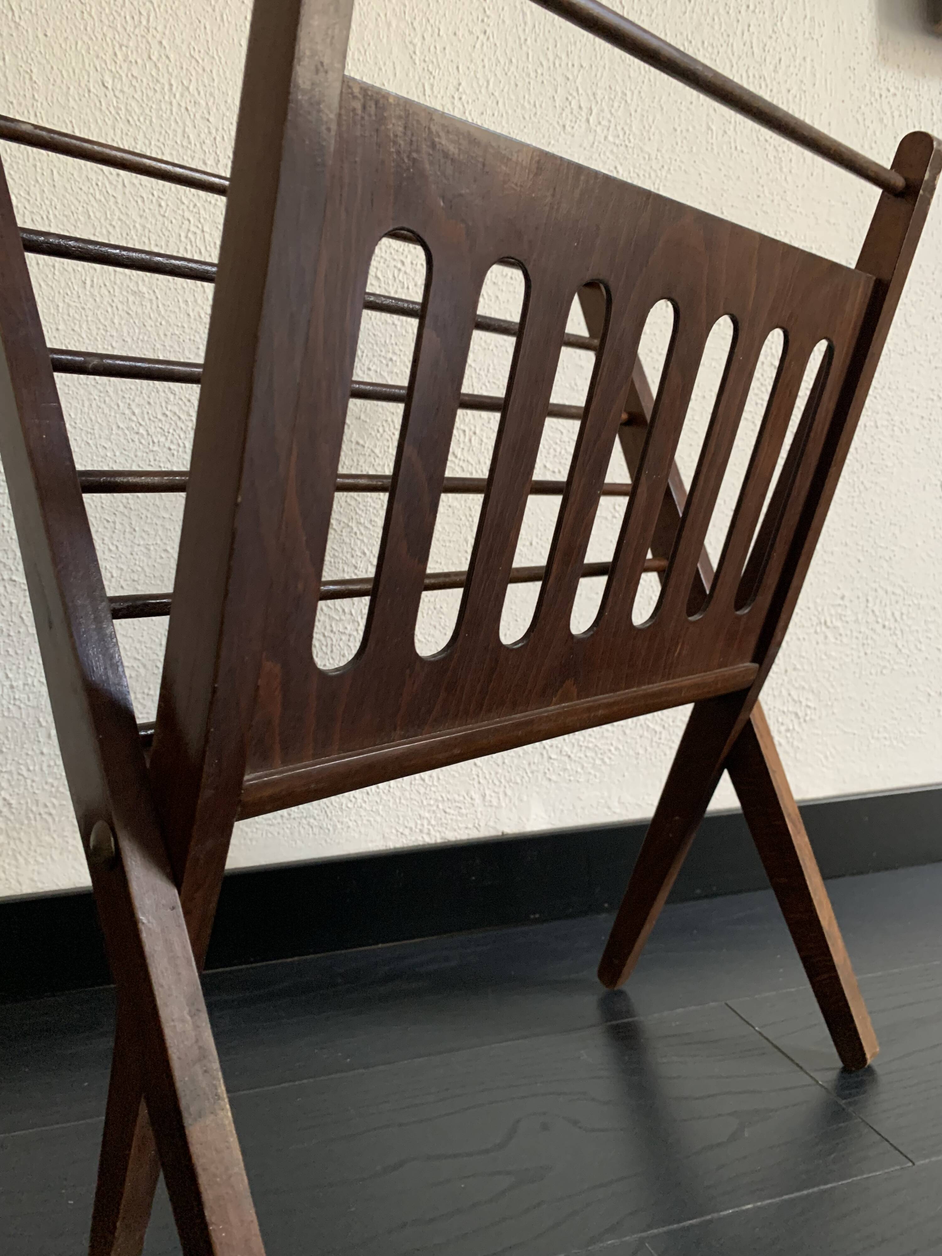 Vintage 1960 Cees Braakman vinyl magazine rack - 56 x 45 cm