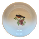 Vintage porcelain salad bowl - bird and flower decorations